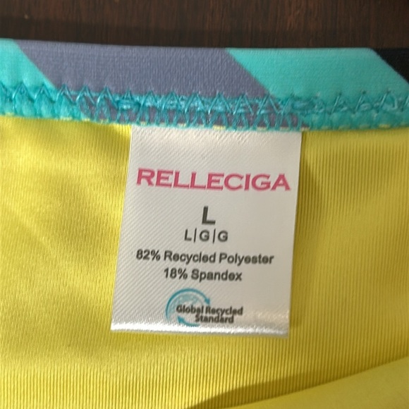 RELLECIGA Women's Cheeky Bikini Bottom Push up Triangle Bikini Swimsuit Neon - Picture 10 of 15